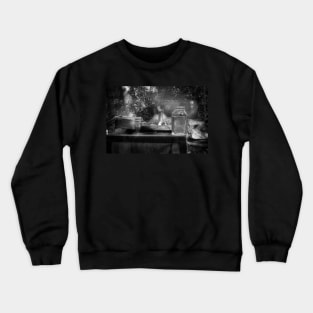 First Run Of Moonshine in Black and White Crewneck Sweatshirt